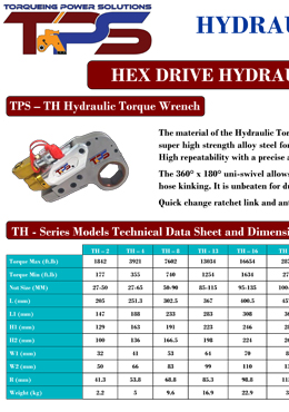 TPS TH Series Hydraulic Torque Wrench