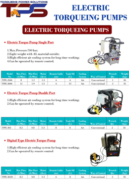Electric Torqueing Pump